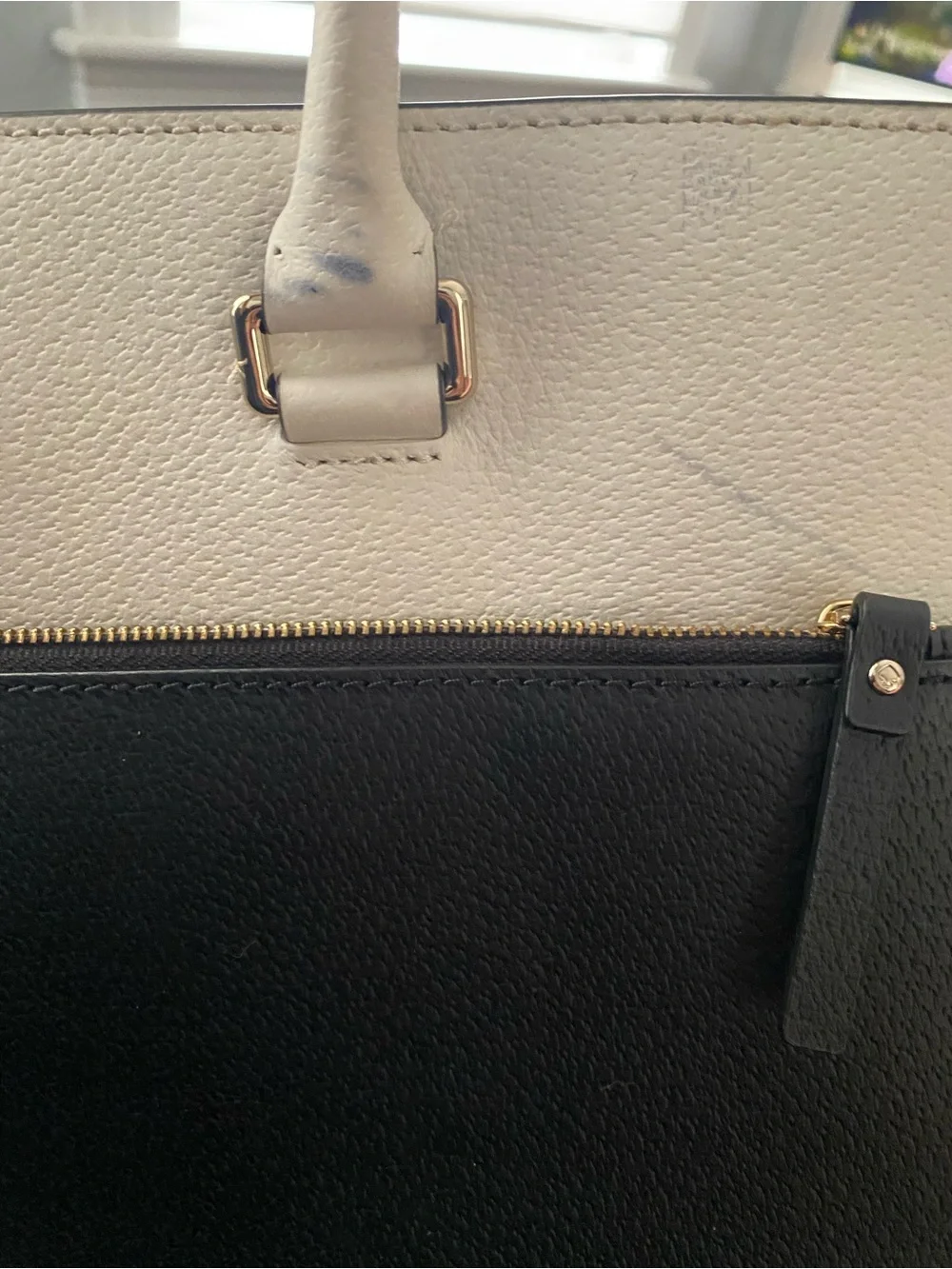kate spade Black and White Colorblock Tote